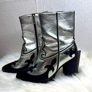 Lamoda Western Chunky Heel Ankle Boot 8